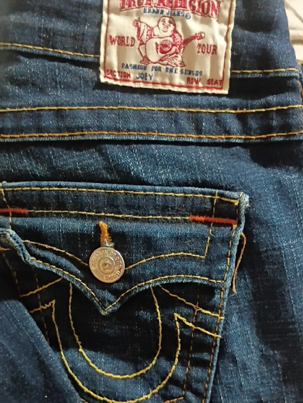 True Religion Women's Dark Blue Flare Jeans - Picture 3 of 7